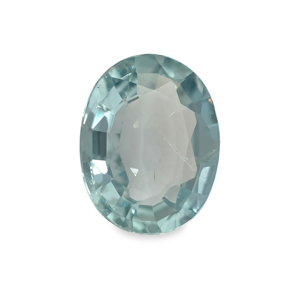 1.92 ct Seaglass Green Oval Mixed Mined Sapphire