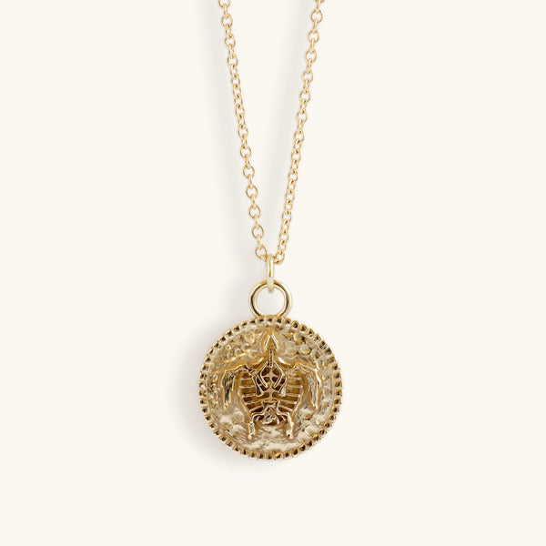 Coin Pendant in Yellow Gold