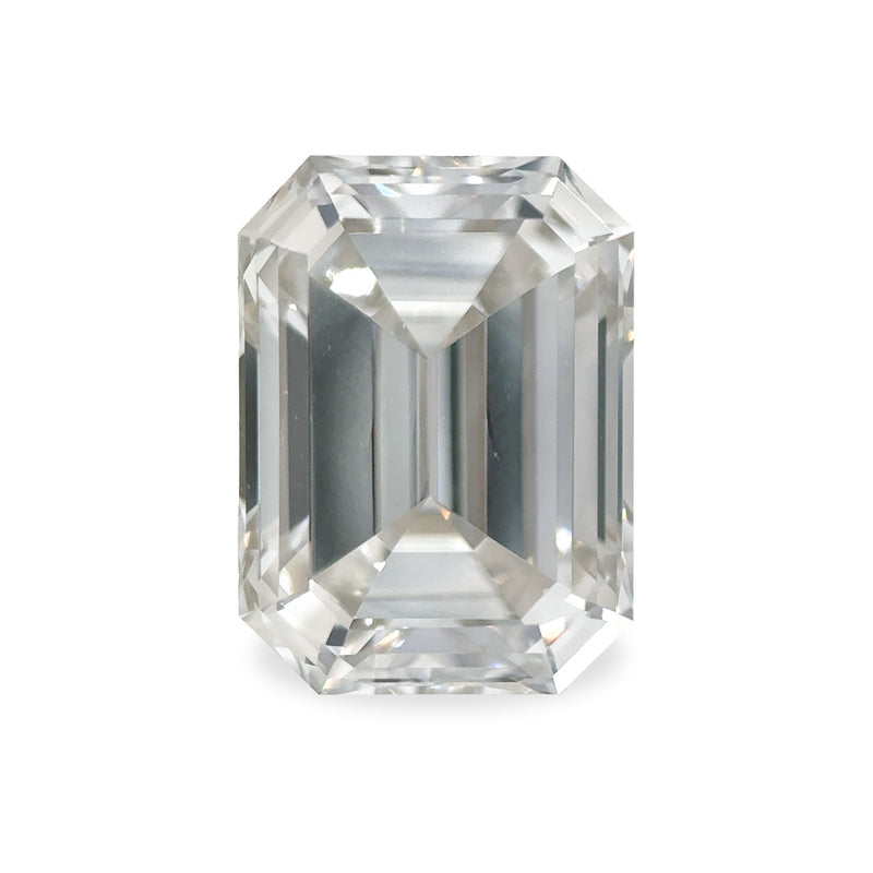 Lab Gray Diamond 2.02 ct Grey Nuance (J-VS1) Emerald Cut Fancy Lab Diamond