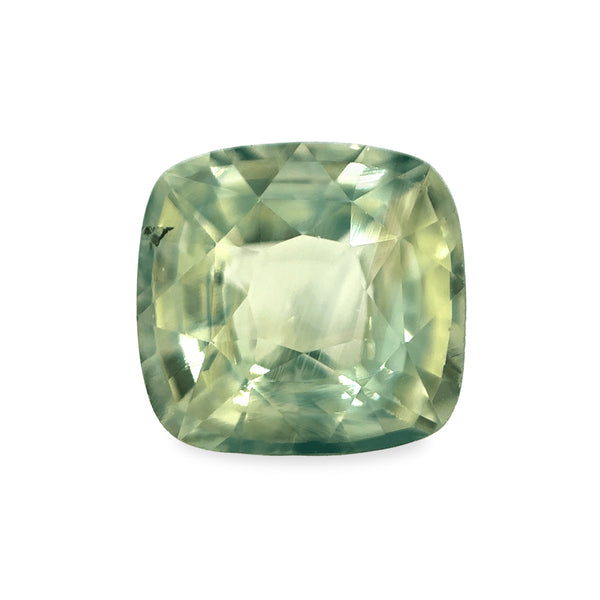 Ethical Jewellery & Engagement Rings Toronto - 2.04 Green Tea Square Cushion Cut AKARA Sri Lanka Sapphire - FTJCo Fine Jewellery & Goldsmiths