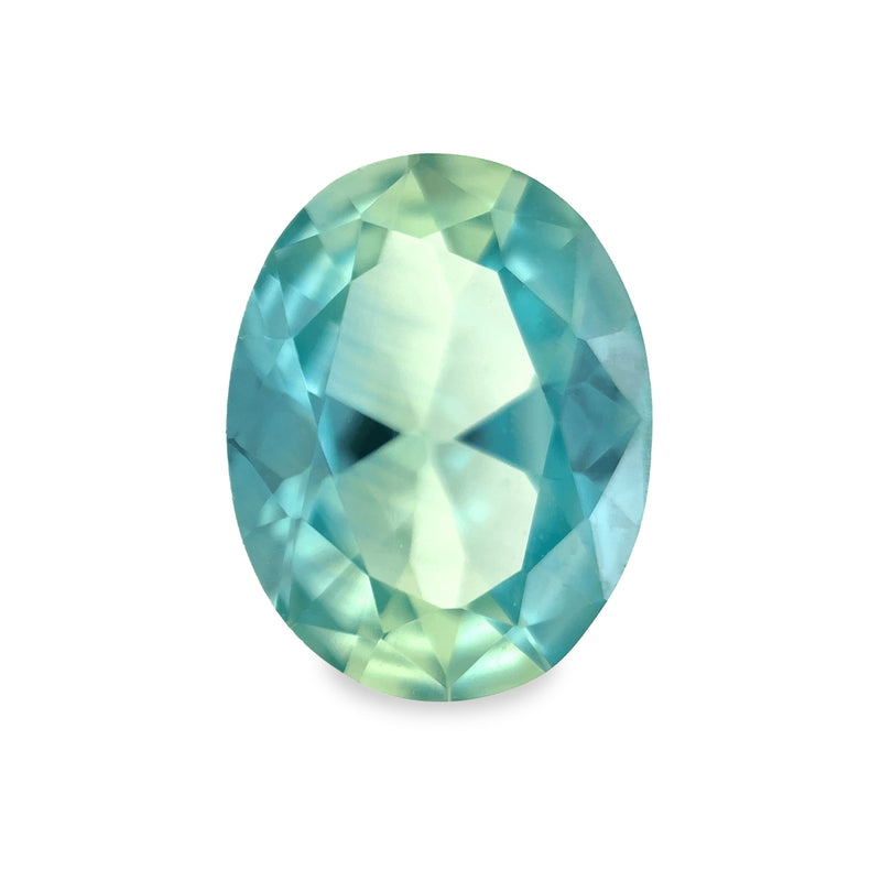 Ethical Jewellery & Engagement Rings Toronto - 2.05 ct Seaglass Bicolour Oval Mixed Cut Fancy Lab Grown Sapphire - FTJCo Fine Jewellery & Goldsmiths