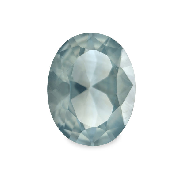 Ethical Jewellery & Engagement Rings Toronto - 2.10 ct Stormy Blue-Grey Oval Mixed Cut Fancy Lab Grown Sapphire - FTJCo Fine Jewellery & Goldsmiths