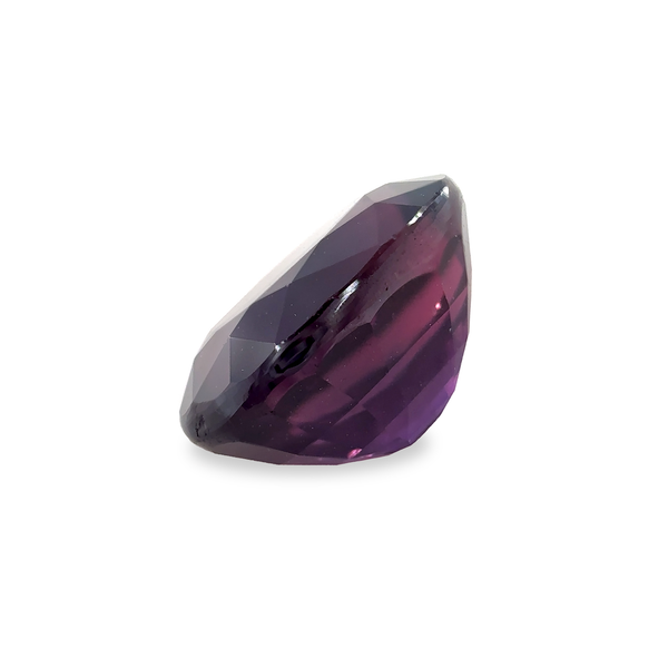 2.16 ct Deep Fuchsia Oval Mixed Cut Mined Sapphire