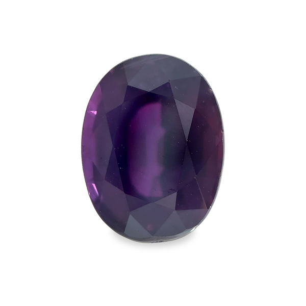 2.16 ct Deep Fuchsia Oval Mixed Cut Mined Sapphire