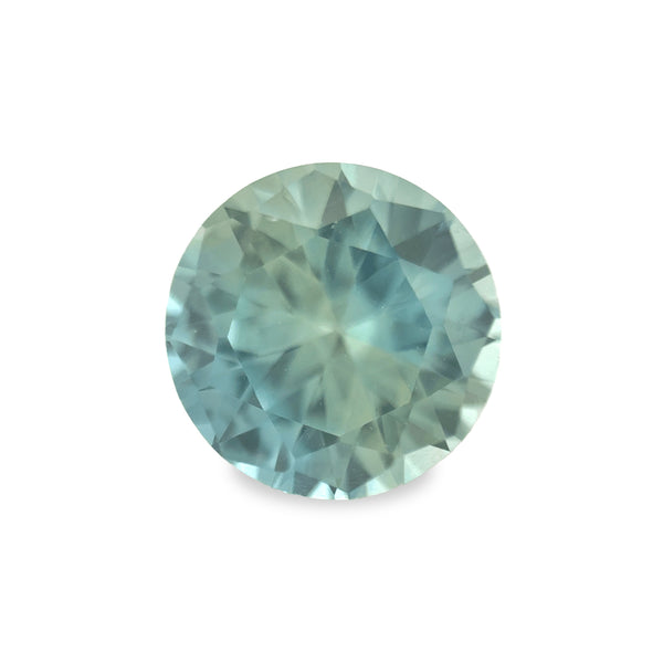 Ethical Jewellery & Engagement Rings Toronto - 2.70 ct Seafoam Blue Bicolour Round Mixed Cut Fancy Lab Grown Sapphire - FTJCo Fine Jewellery & Goldsmiths