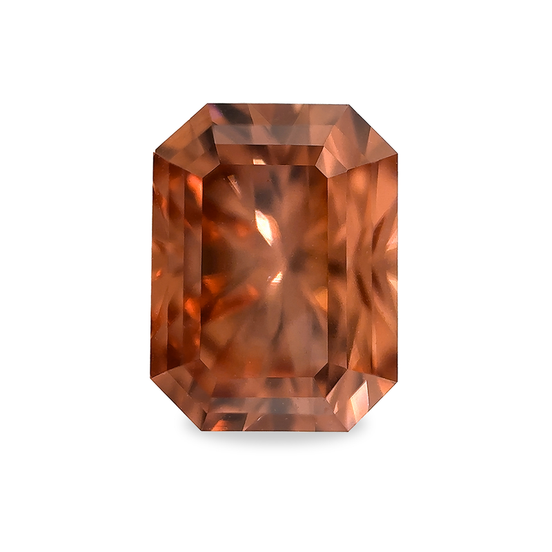 2.81 Terracottoa Rose Radiant Brillaint AKARA Tanzania Zircon