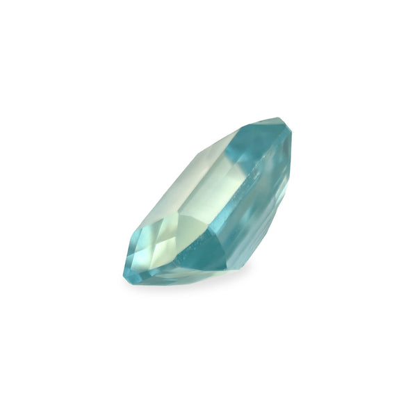 Ethical Jewellery & Engagement Rings Toronto - 2.87 ct Light Seaglass Bicolour Emerald Cut Fancy Lab Grown Sapphire - FTJCo Fine Jewellery & Goldsmiths