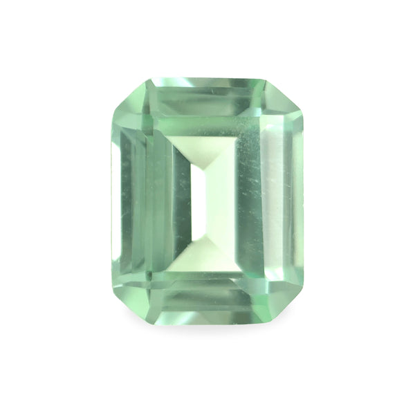 Ethical Jewellery & Engagement Rings Toronto - 2.98 ct Seafoam Green Emerald Cut Lab Grown Sapphire - FTJCo Fine Jewellery & Goldsmiths