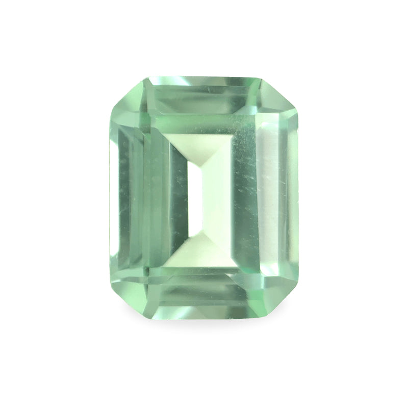 Ethical Jewellery & Engagement Rings Toronto - 2.98 ct Seafoam Green Emerald Cut Lab Grown Sapphire - FTJCo Fine Jewellery & Goldsmiths