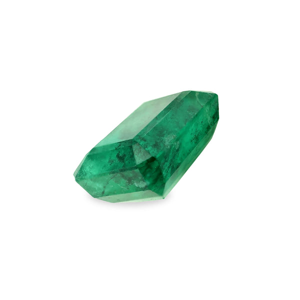 3.02 ct Kelly Green Emerald Cut AKARA Mined Emerald