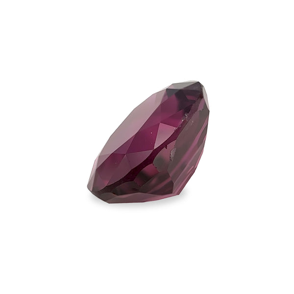 3.24 ct Purple Red Oval Mixed Cut Mined Ruby