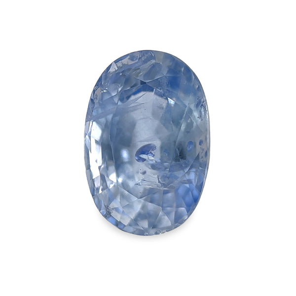 3.90 ct Periwinkle Blue Oval Mixed Cut Mined Sapphire