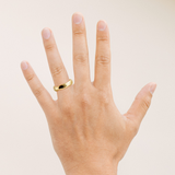Ethical Jewellery & Engagement Rings Toronto - 5 mm Bamboo Band in Yellow - FTJCo Fine Jewellery & Goldsmiths