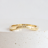 Ethical Jewellery & Engagement Rings Toronto - Plain Bypass Band In Yellow - FTJCo Fine Jewellery & Goldsmiths