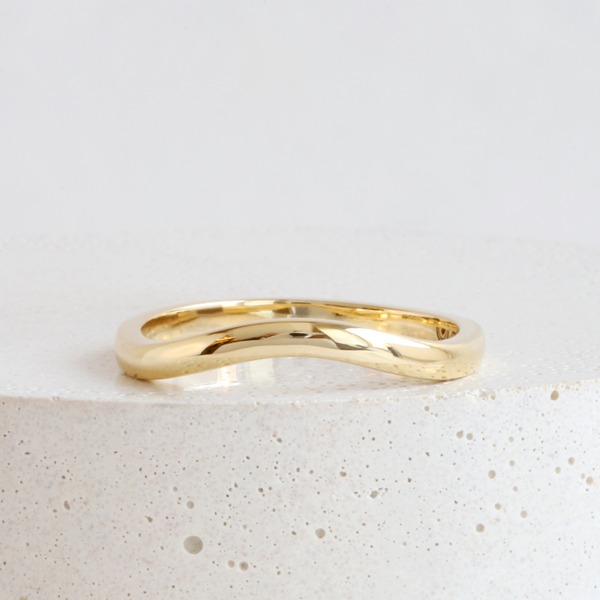 Ethical Jewellery & Engagement Rings Toronto - Plain Bypass Band In Yellow - FTJCo Fine Jewellery & Goldsmiths