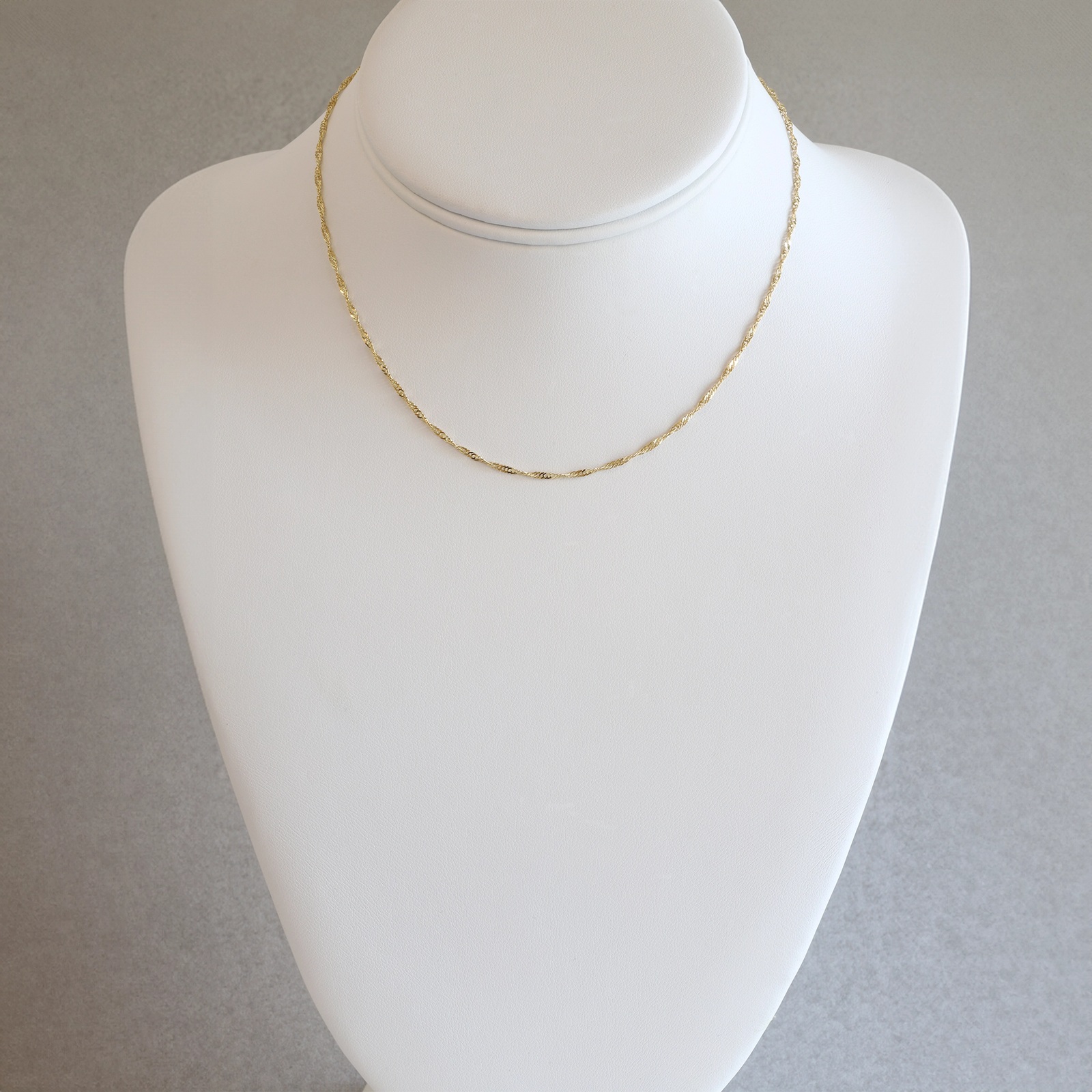 FTJCo Vintage 1.8mm Wide Singapore Chain