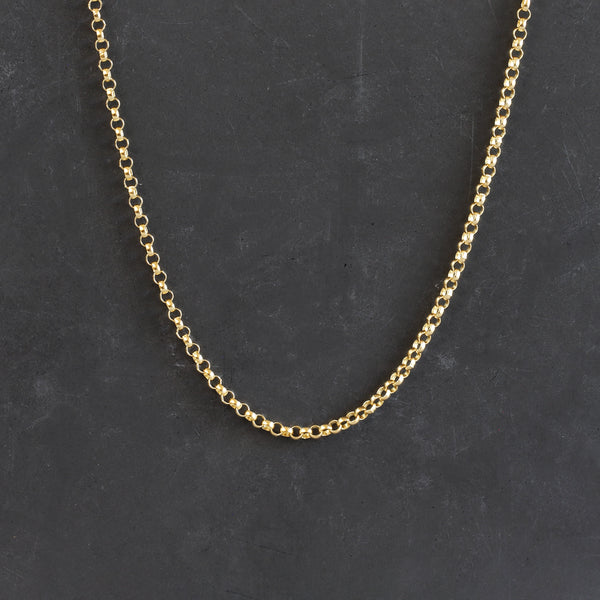 FTJCo Vintage 1.4 mm Wide Rolo Chain