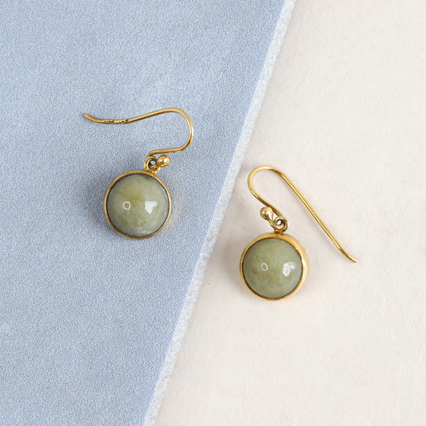 FTJCo Vintage Jade Half-Sphere Articulated Drops