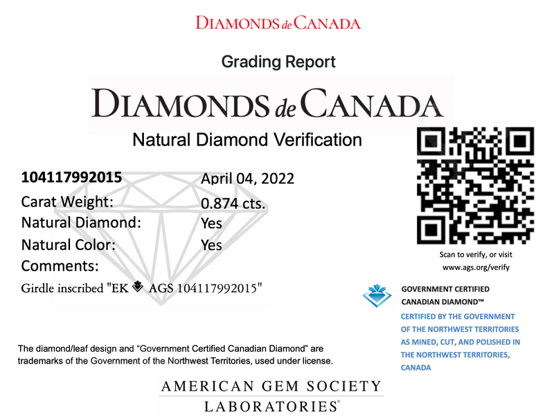 0.87 ct G-VS1 Oval Rose Cut Canadian Natural Diamond