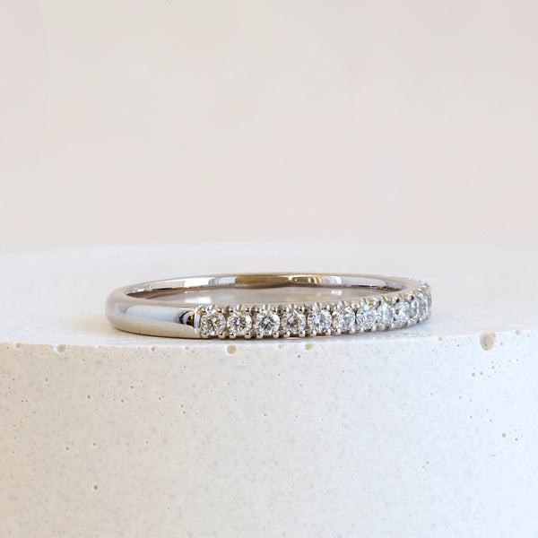 Ethical Jewellery & Engagement Rings Toronto - Pre-Loved Customized 2 mm Stacker in White Gold - FTJCo Fine Jewellery & Goldsmiths