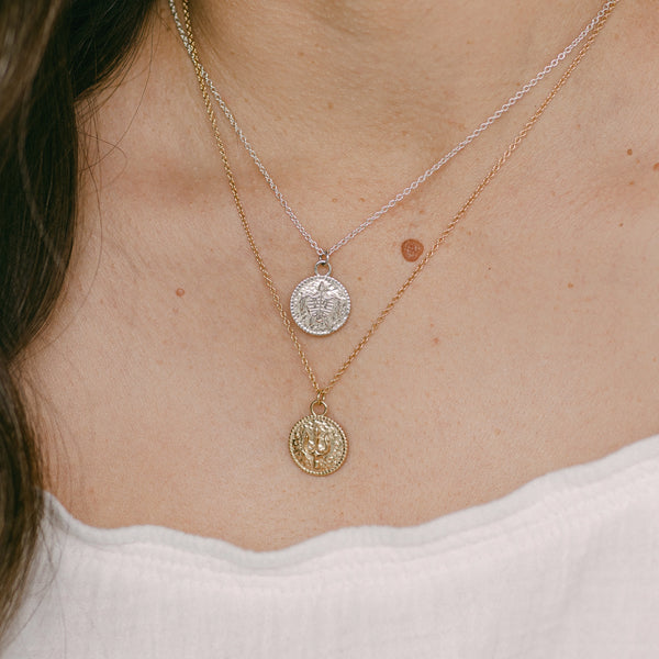 Coin Pendant in Yellow Gold