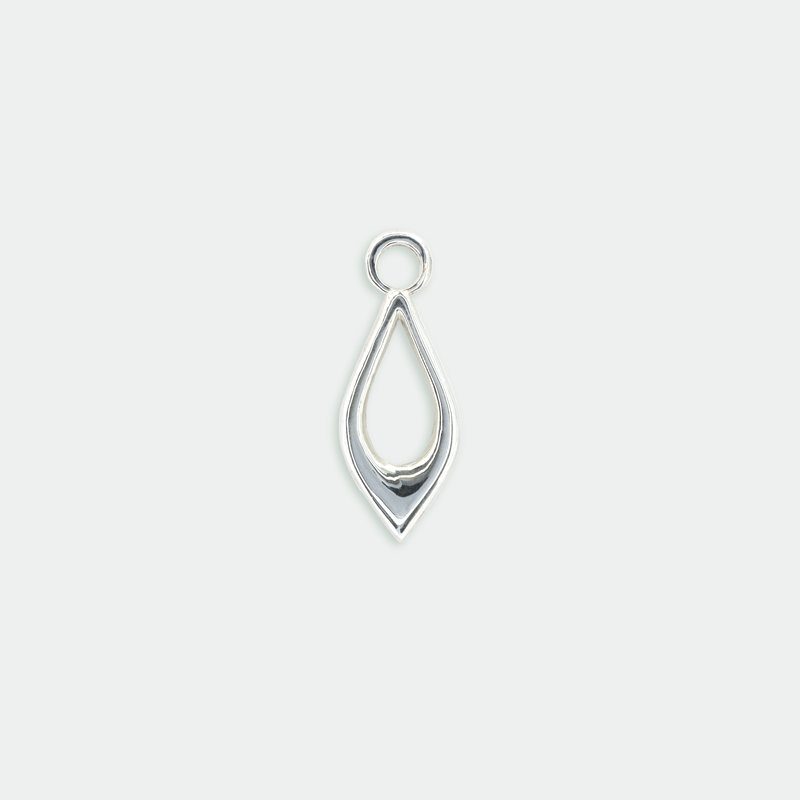 Ethical Jewellery & Engagement Rings Toronto - Droplet Charm in Silver - FTJCo Fine Jewellery & Goldsmiths