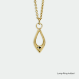 Ethical Jewellery & Engagement Rings Toronto - Droplet Charm in Yellow Gold - FTJCo Fine Jewellery & Goldsmiths