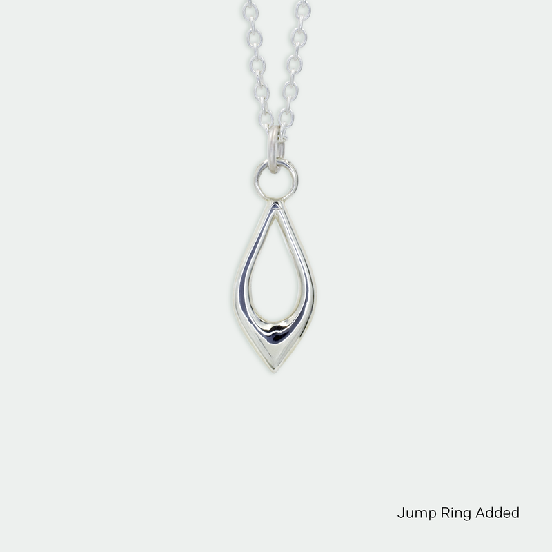 Ethical Jewellery & Engagement Rings Toronto - Droplet Charm in Silver - FTJCo Fine Jewellery & Goldsmiths