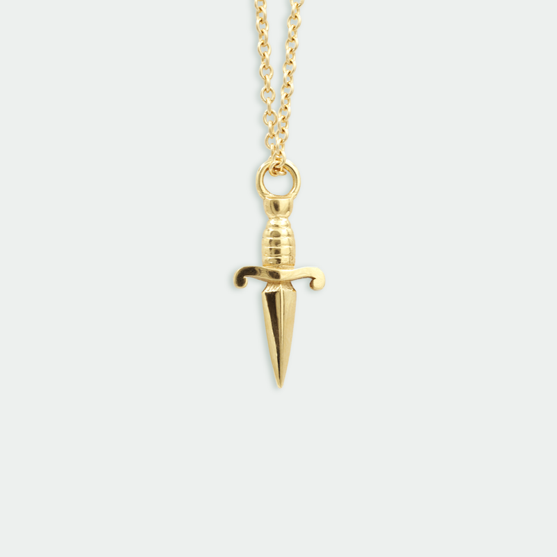 Ethical Jewellery & Engagement Rings Toronto - Esme Dagger Charm in Yellow Gold - FTJCo Fine Jewellery & Goldsmiths
