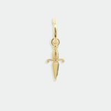 Ethical Jewellery & Engagement Rings Toronto - Esme Dagger Charm in Yellow Gold - FTJCo Fine Jewellery & Goldsmiths