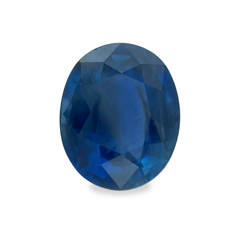 1.97 ct Wild Blueberry Oval Mixed Cut Mined Sapphire