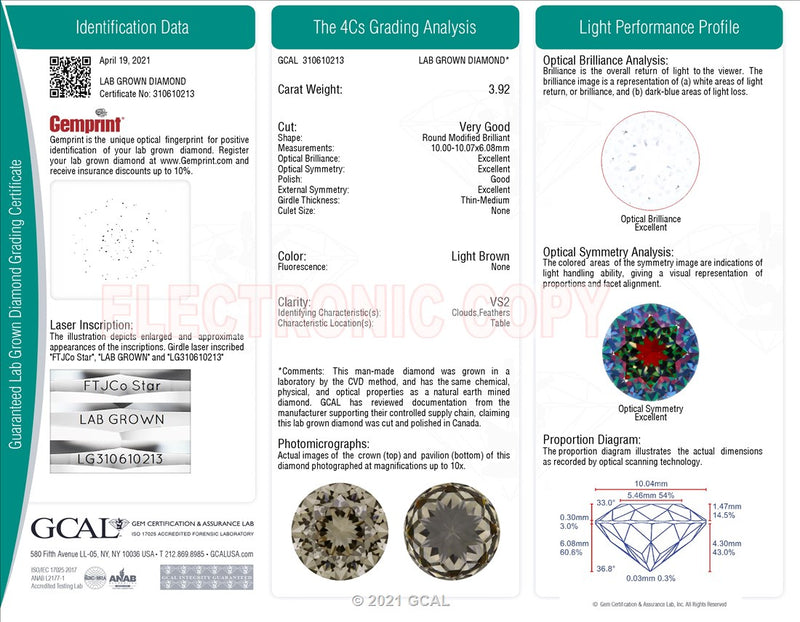 3.92 ct FTJCo Star-cut Diamond Aster Halo Ring in Yellow Gold