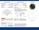 Ethical Jewellery & Engagement Rings Toronto - 0.98 ct Sunny Forest Green Round Modified Brilliant AKARA Nigerian Sapphire - FTJCo Fine Jewellery & Goldsmiths