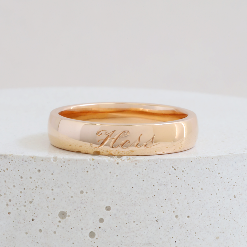 Ethical Jewellery & Engagement Rings Toronto - Hers Band in Rose - FTJCo Fine Jewellery & Goldsmiths