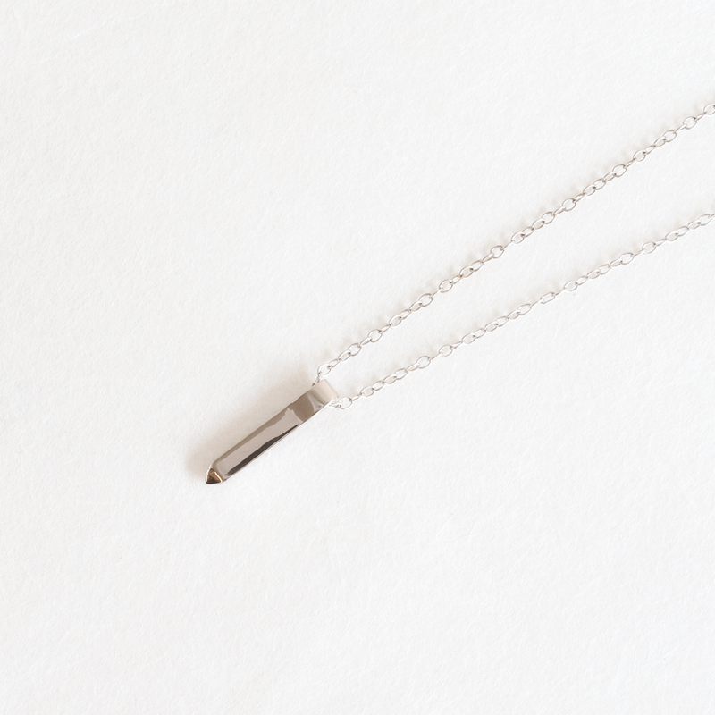 Ethical Jewellery & Engagement Rings Toronto - Family Birthstone Quill Pendant in Palladium White Gold - FTJCo Fine Jewellery & Goldsmiths