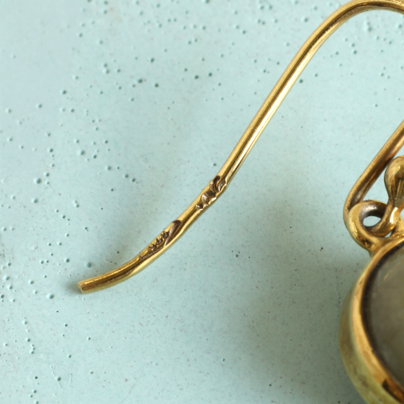 FTJCo Vintage Jade Half-Sphere Articulated Drops