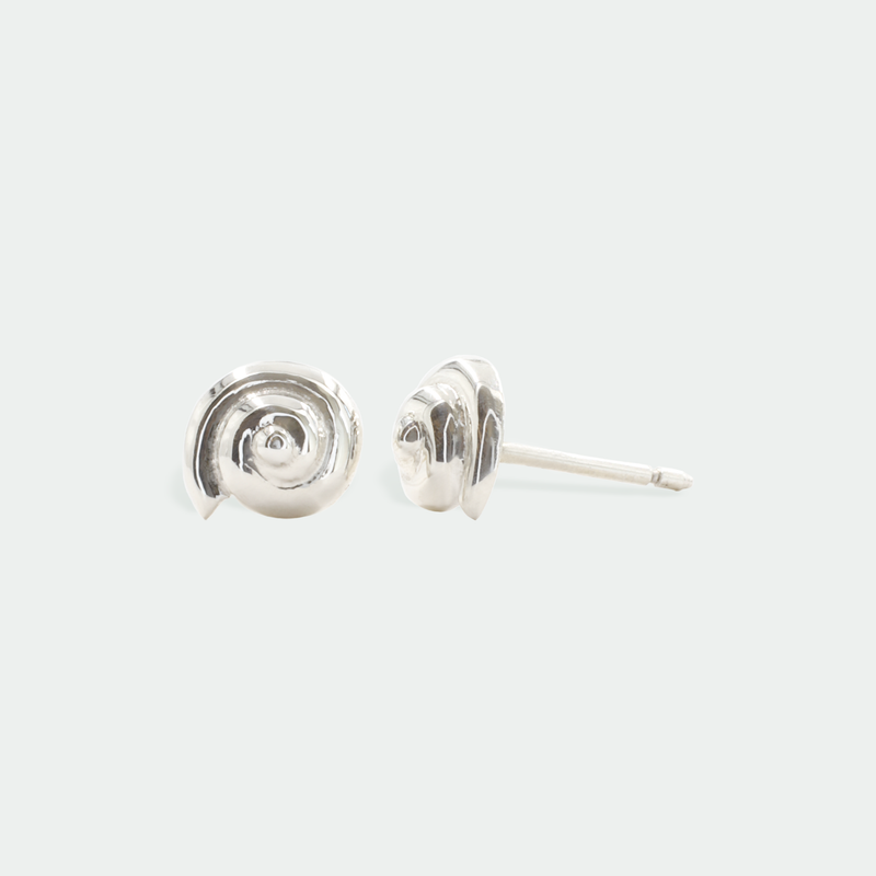 Ethical Jewellery & Engagement Rings Toronto - Lumaca Stud in Silver - FTJCo Fine Jewellery & Goldsmiths