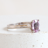 Ethical Jewellery & Engagement Rings Toronto - Oval Love Note Solitaire with Lavender Sapphire - FTJCo Fine Jewellery & Goldsmiths