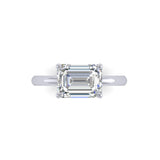 Ethical Jewellery & Engagement Rings Toronto - Pietra Horizontal Emerald Cut Solitaire - FTJCo Fine Jewellery & Goldsmiths