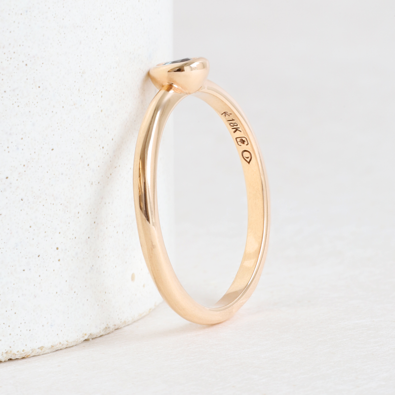 Petite rose gold engagement 2025 ring