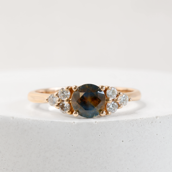 Ethical Jewellery & Engagement Rings Toronto - Pre-Loved 0.78 ct Galaxy Wisp Sapphire Emma Ring in Rose Gold - FTJCo Fine Jewellery & Goldsmiths