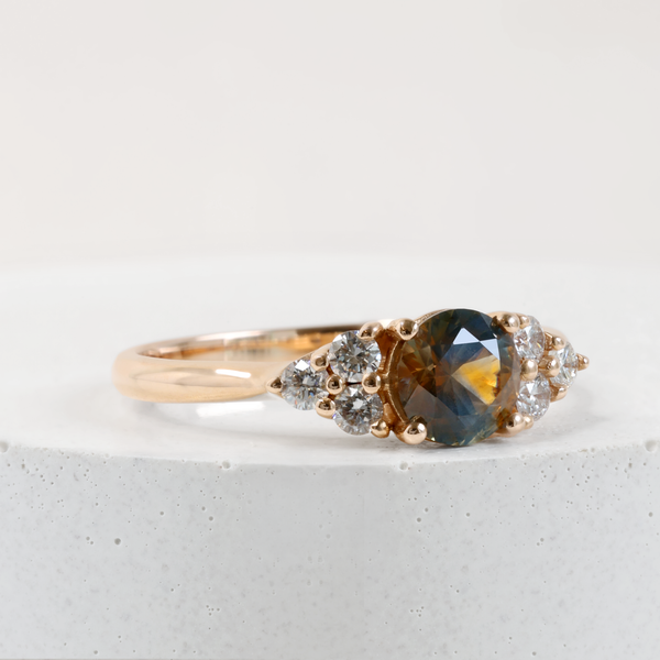 Ethical Jewellery & Engagement Rings Toronto - Pre-Loved 0.78 ct Galaxy Wisp Sapphire Emma Ring in Rose Gold - FTJCo Fine Jewellery & Goldsmiths