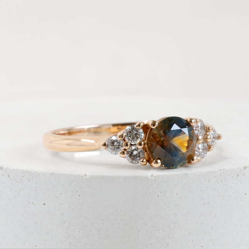Ethical Jewellery & Engagement Rings Toronto - Pre-Loved 0.78 ct Galaxy Wisp Sapphire Emma Ring in Rose Gold - FTJCo Fine Jewellery & Goldsmiths