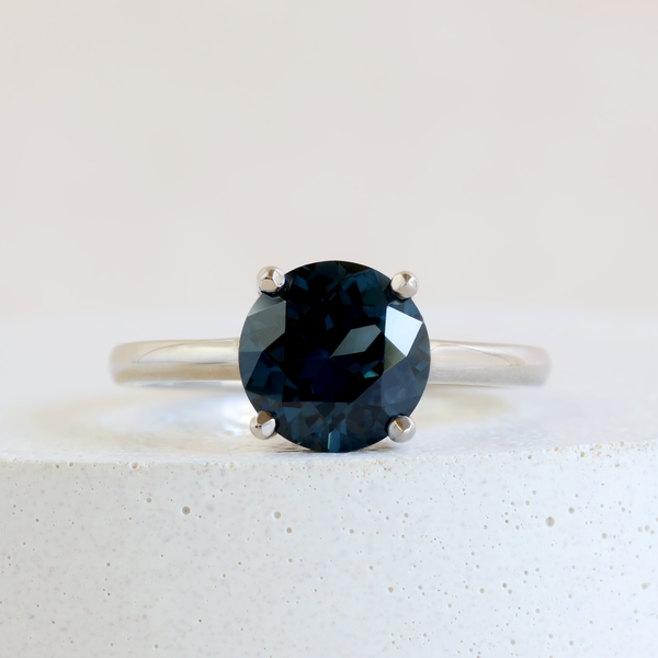 2.29 ct Midnight Blue Spinel Avery in Palladium White