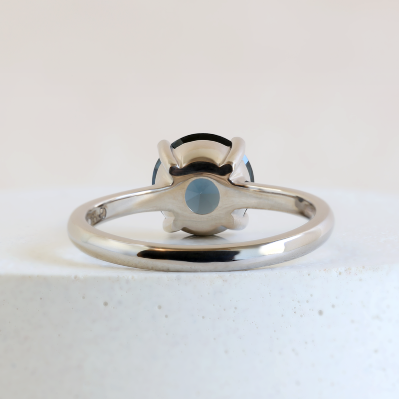 2.29 ct Midnight Blue Spinel Avery in Palladium White