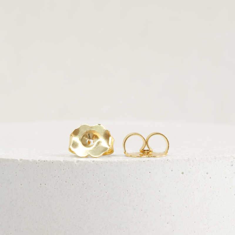 3 mm Yellow-Green Montana Sapphire Martini Studs in Yellow Gold