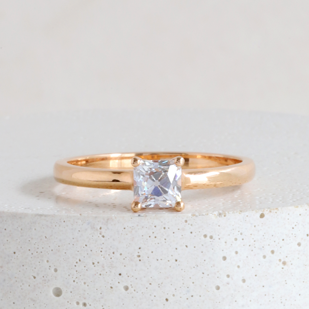 Ethical Custom Ring Avery Solitaire with 0.50 ct Peruzzi Cut