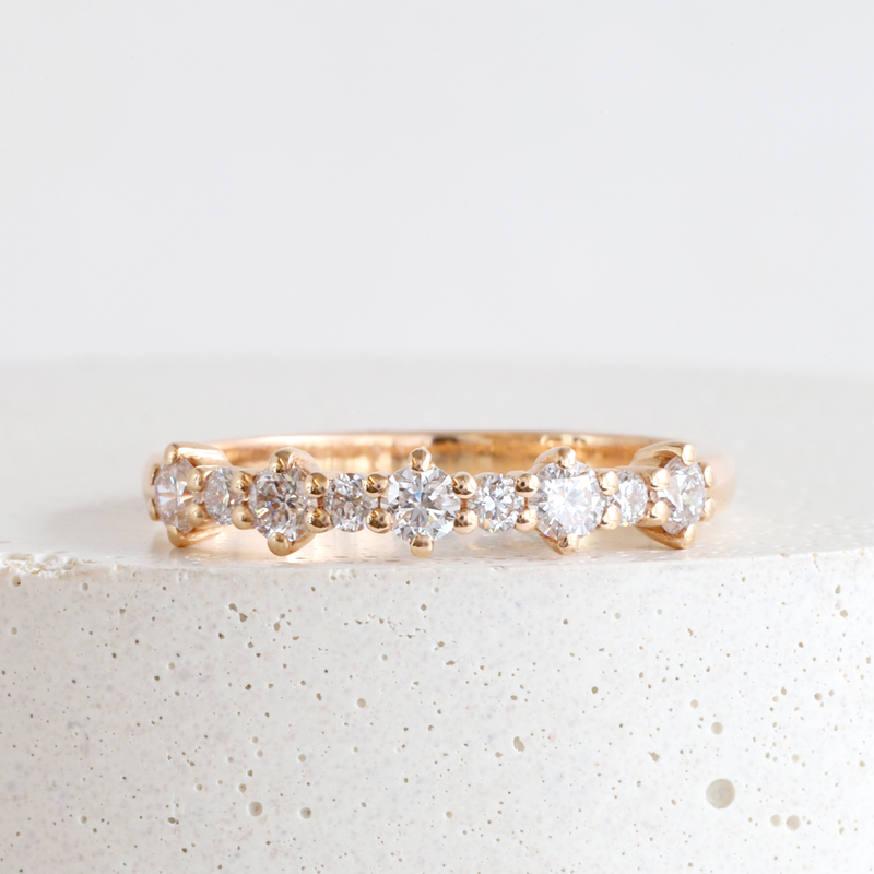 Ethical Jewellery & Engagement Rings Toronto - Stella 9 Ring in Rose Gold - FTJCo Fine Jewellery & Goldsmiths
