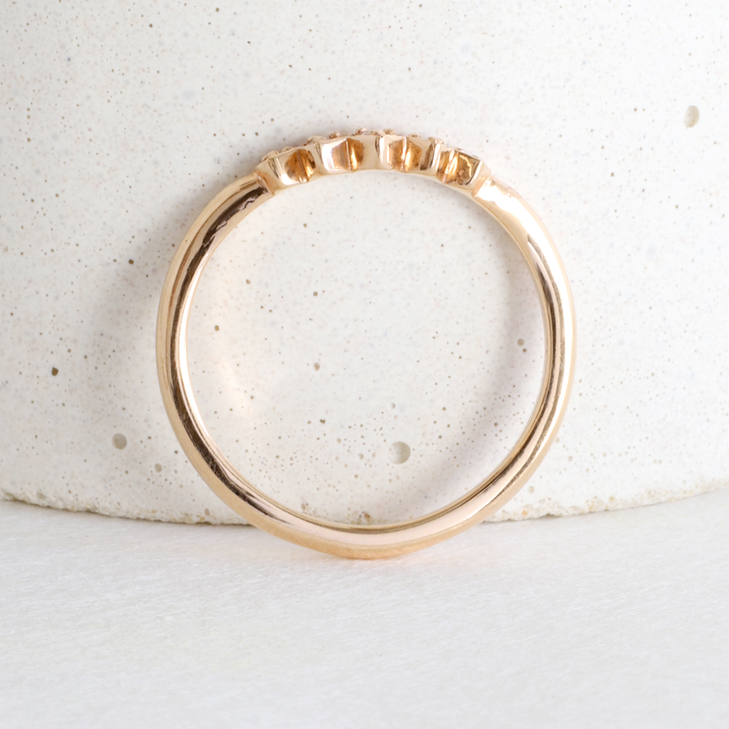 Ethical Jewellery & Engagement Rings Toronto - Helios Band in Rose Gold - FTJCo Fine Jewellery & Goldsmiths