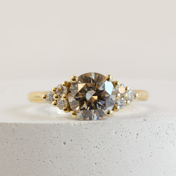 1.45 ct Diamond Round Emma Ring in 18K Yellow Gold